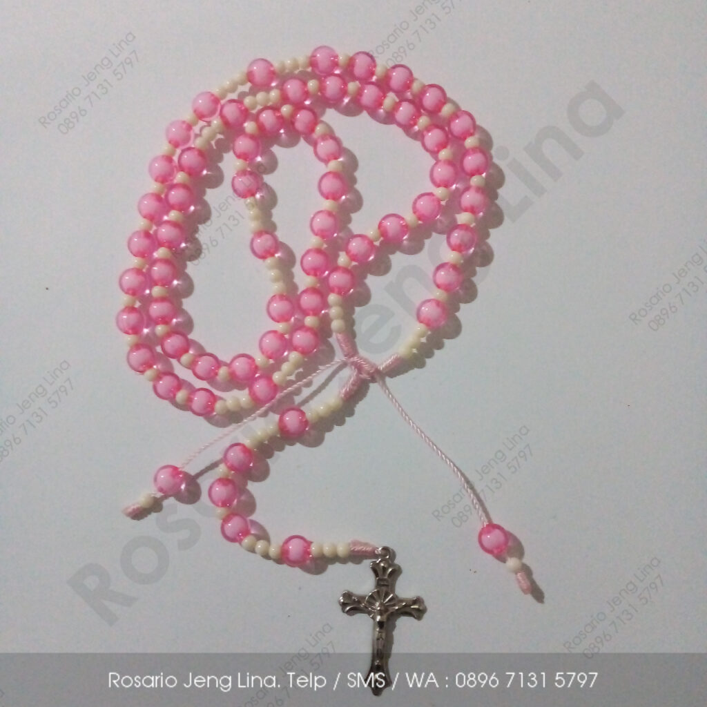 Jual Kalung Rosario Tarik Ulur Tali - Akrilik Bulat Isi - Toko Online - Grosir Murah - Terdekat - Jeng Lina