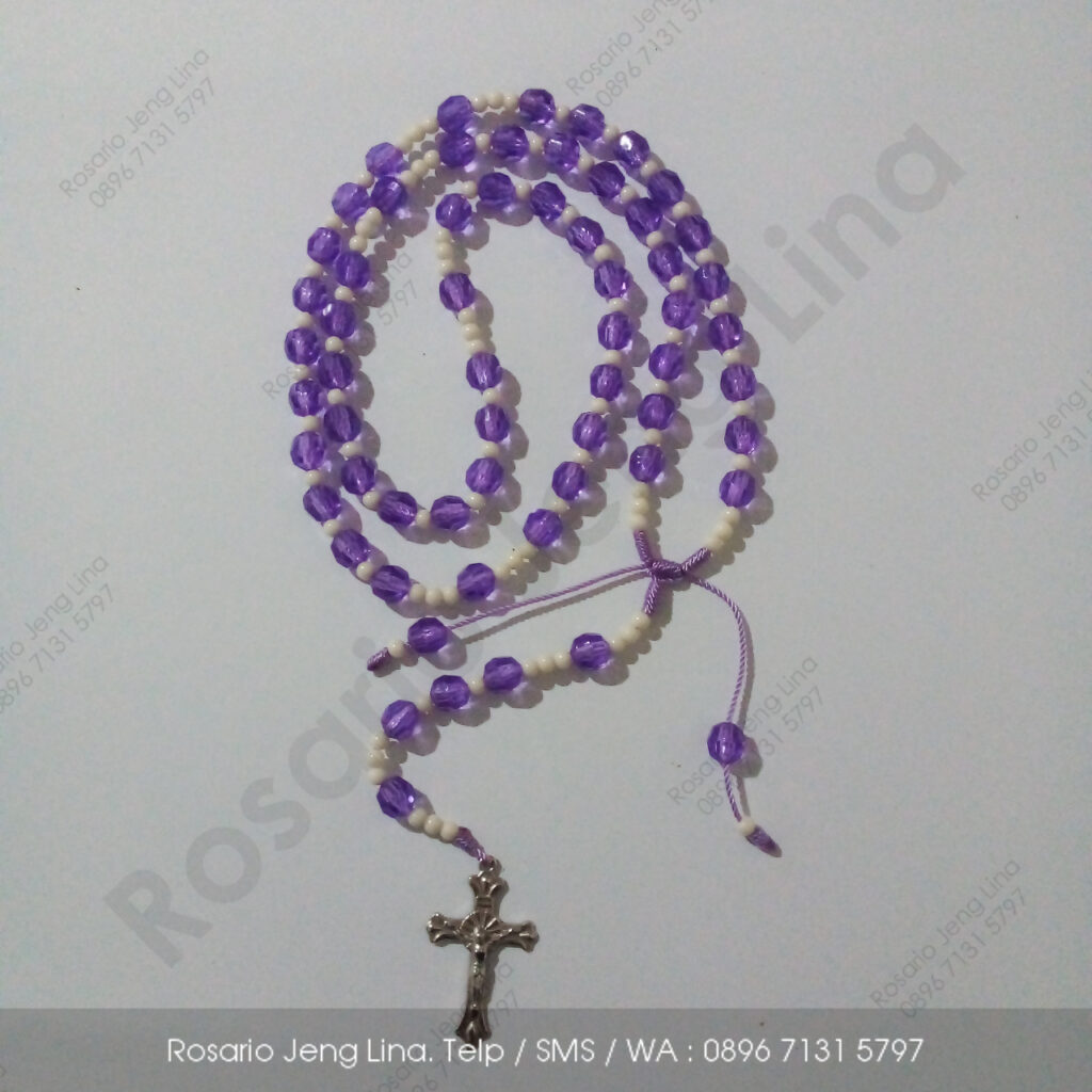 Jual Kalung Rosario Tarik Ulur Tali - Parel Segi - Toko Online - Grosir Murah - Terdekat - Jeng Lina